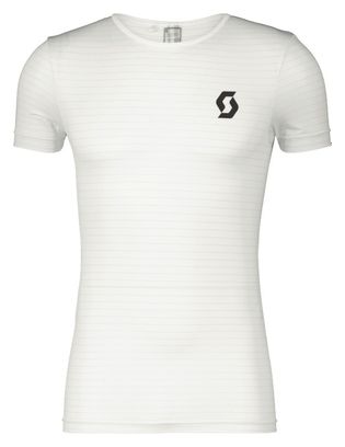Baselayer Manches Courtes Homme Scott Underwear Carbon Blanc