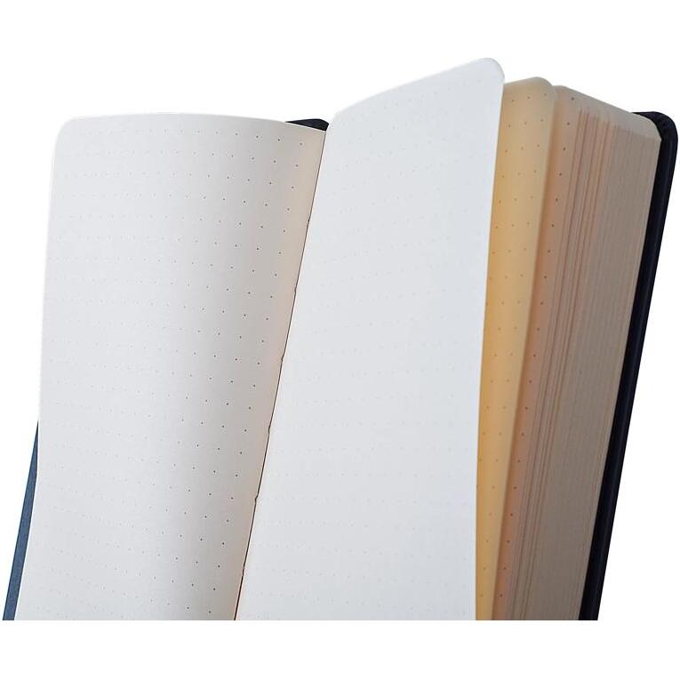 Webnotebook A5 192 pages dot papier ivoire 90g fermeture élastique - Noir