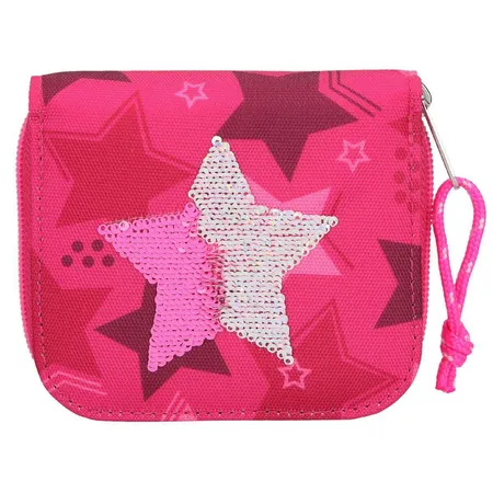 Depsche TOPModel Portemonnaie Streichpaillette Stern pink