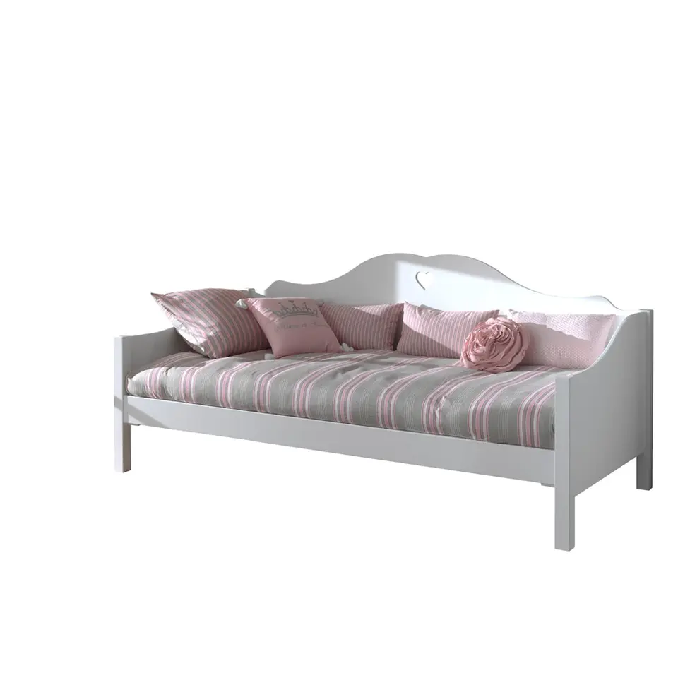 Vipack kajuitbed Amori met rolbed/opberglade - wit - 212x97x95 cm