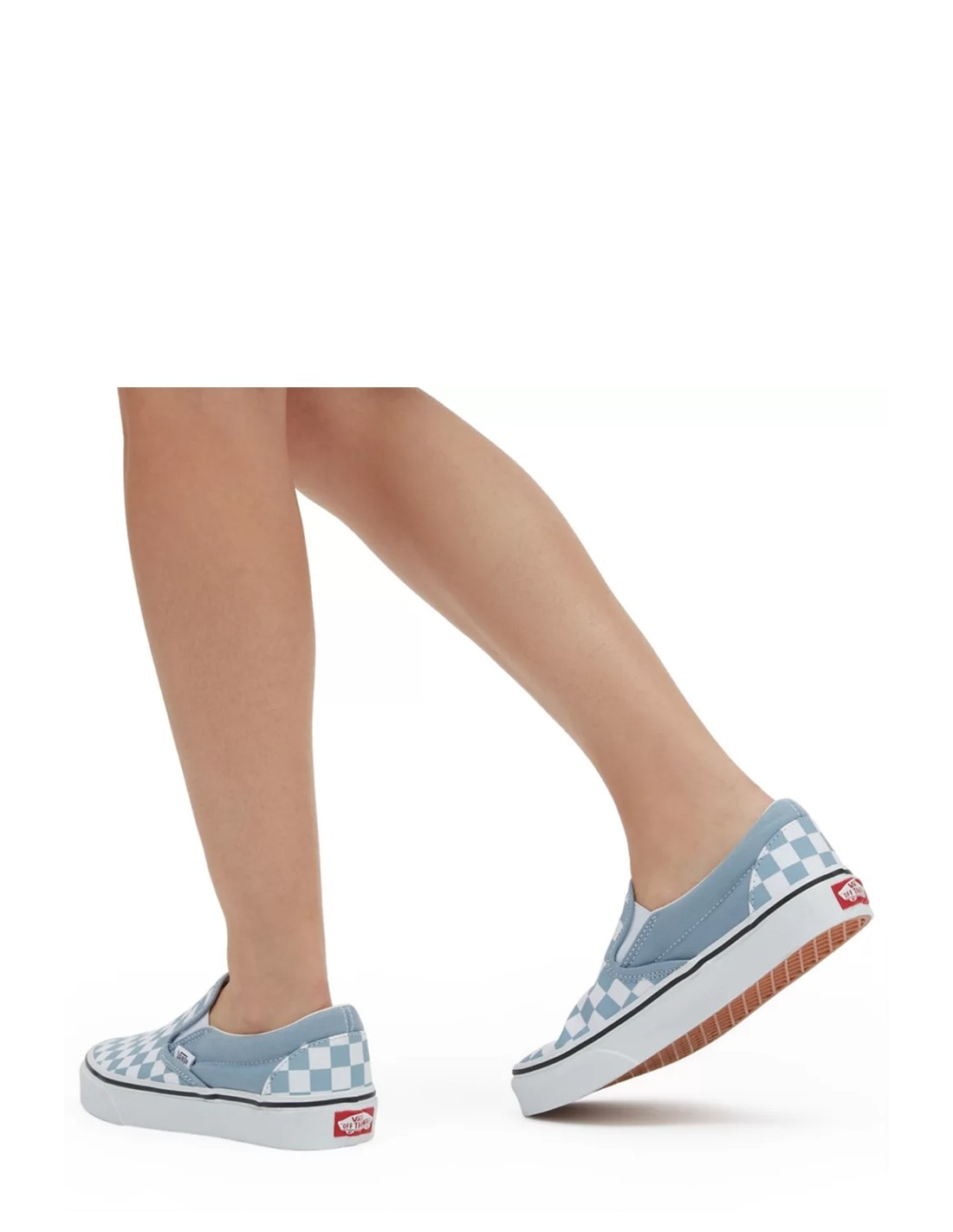 vans Sneakers Mixte UA Classic Slip-on Blanc/Bleu