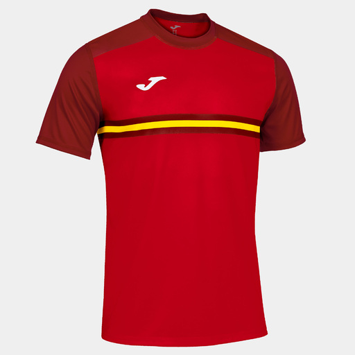 Camiseta de manga curta Joma Hispa IV vermelha