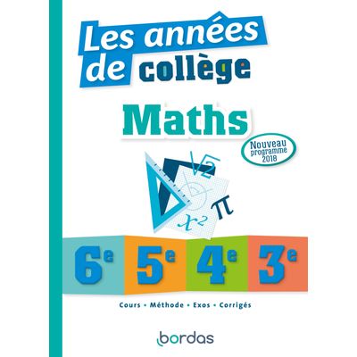 Les années de collège - Maths