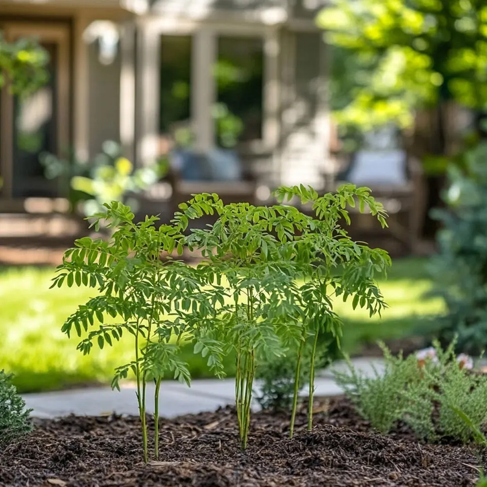 Zilveracacia - Set van 3 - Mimosa dealbata - Hoogte 25-40cm - ⌀9cm