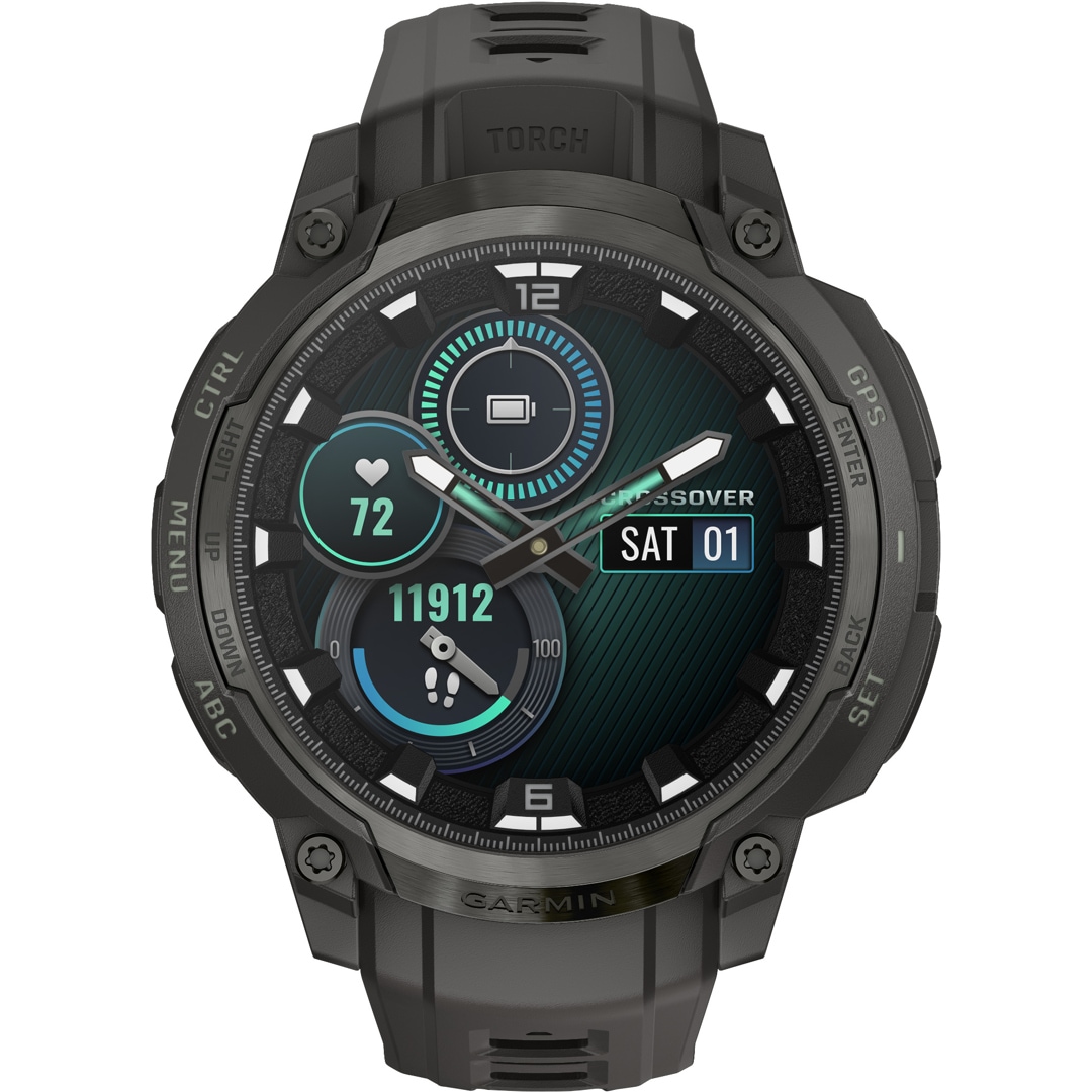 Garmin Instinct Crossover AMOLED Anthrazitgrau