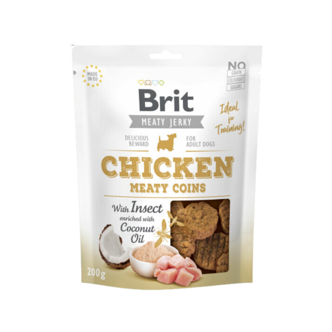 Brit Jerky - friandises au poulet et aux insectes pour chien