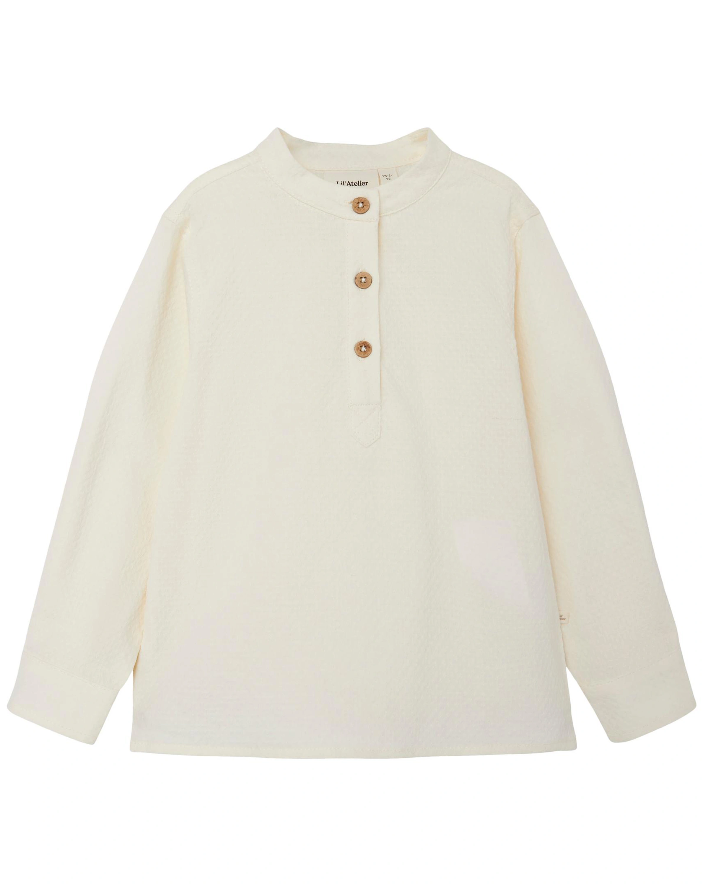 Langarmhemd NMMDAVO HENLEY in turtledove
