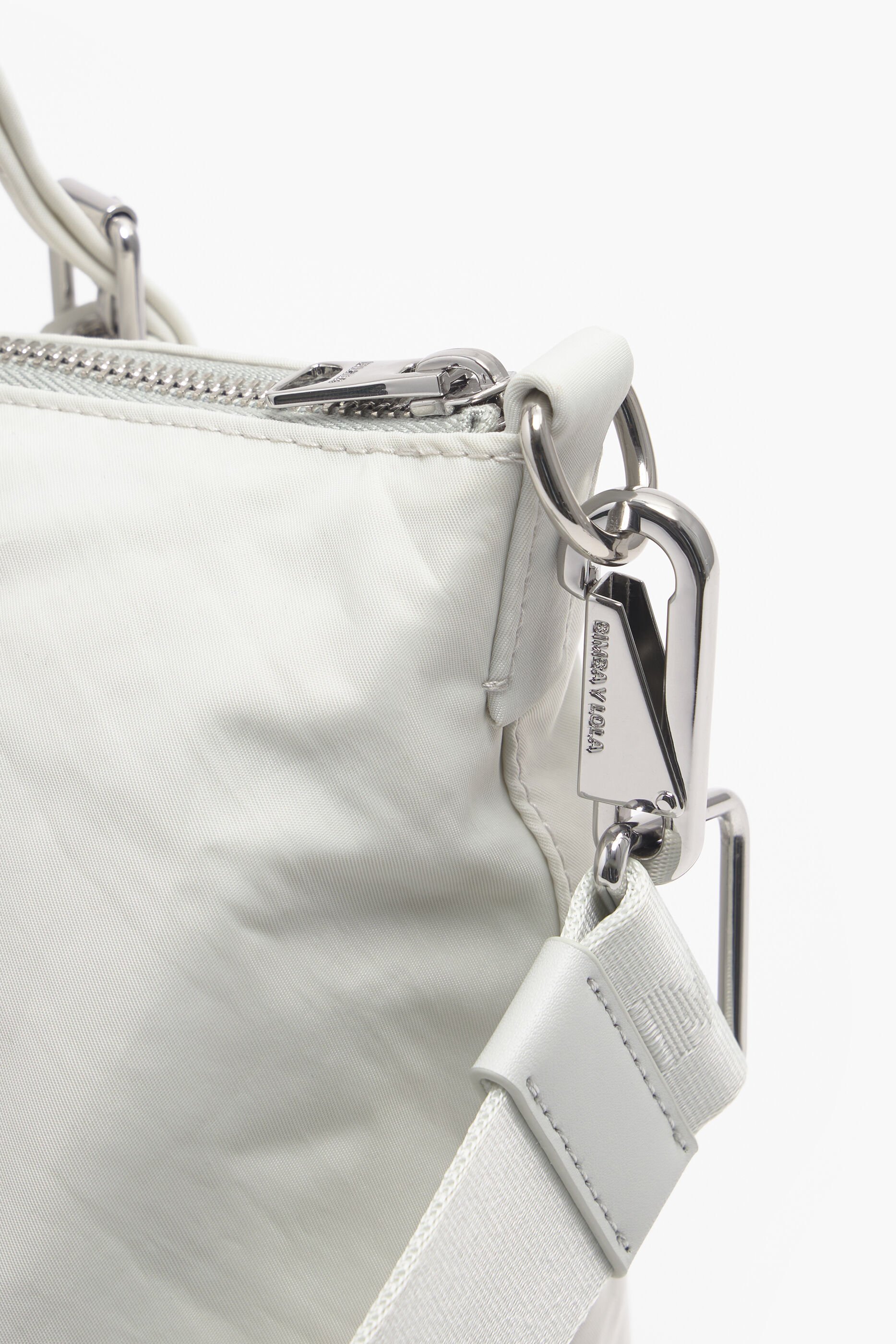 Bolsa de compras tamanho M em nylon cinza
