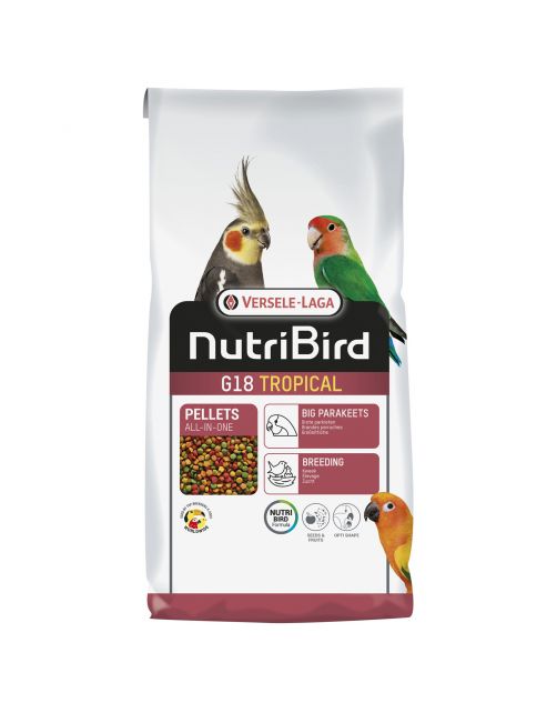 Versele-Laga Nutribird G18 Tropical Kweekvoer - Vogelvoer - 10 kg