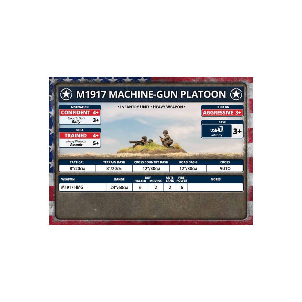 Flames of War - M1917 Machine Gun Platoon