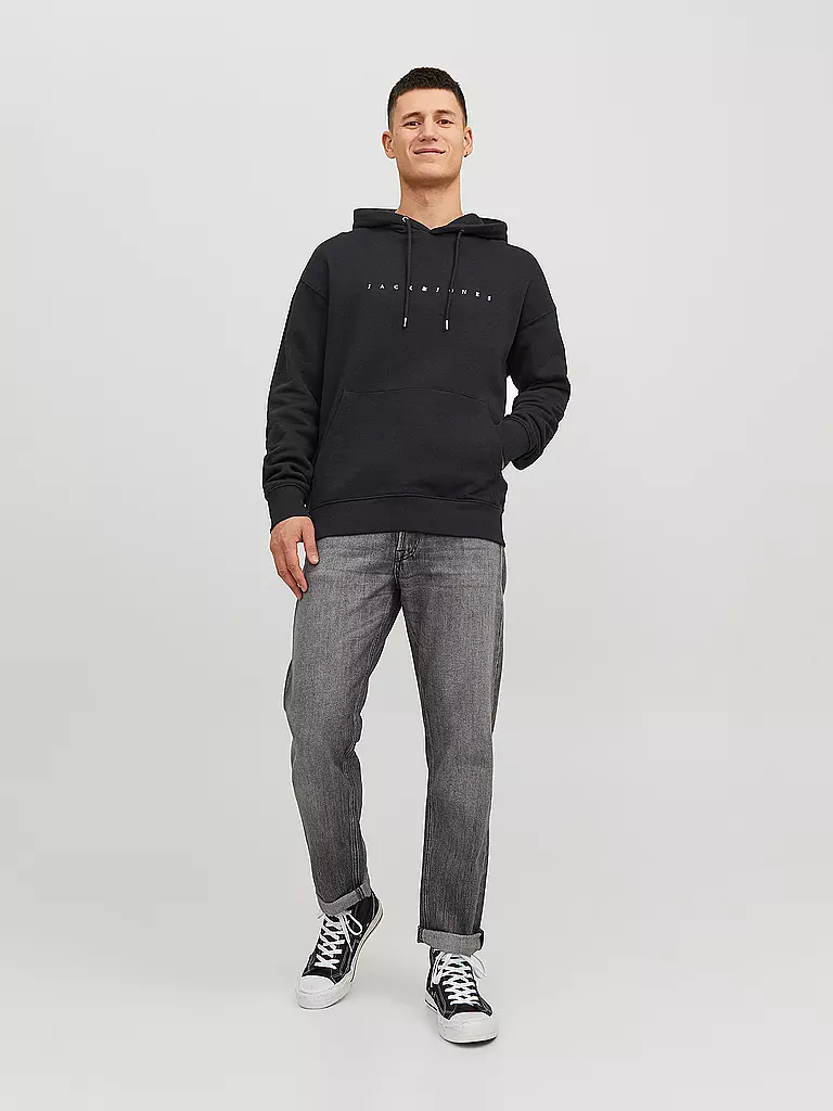 JACK & JONES Kapuzensweater - Hoodie JJESTAR schwarz