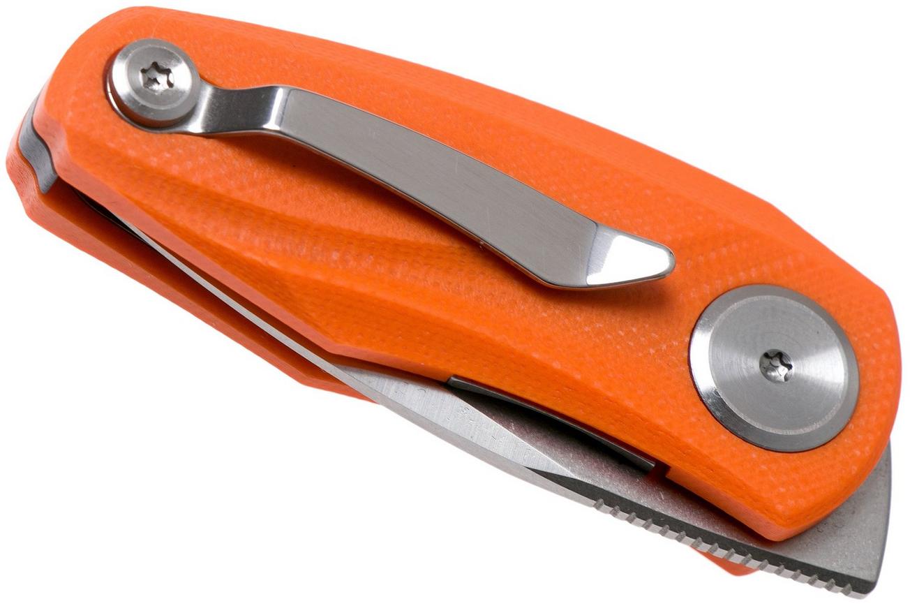 Bestech Tulip Orange G10 BG38C zakmes, Ostap Hel design