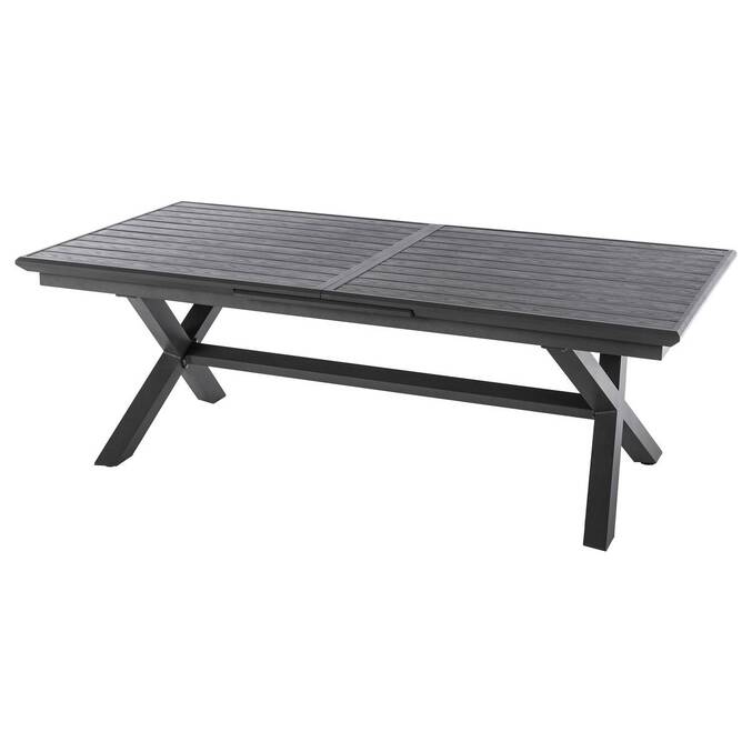 Table de jardin extensible AXIOME Ardoise granitée