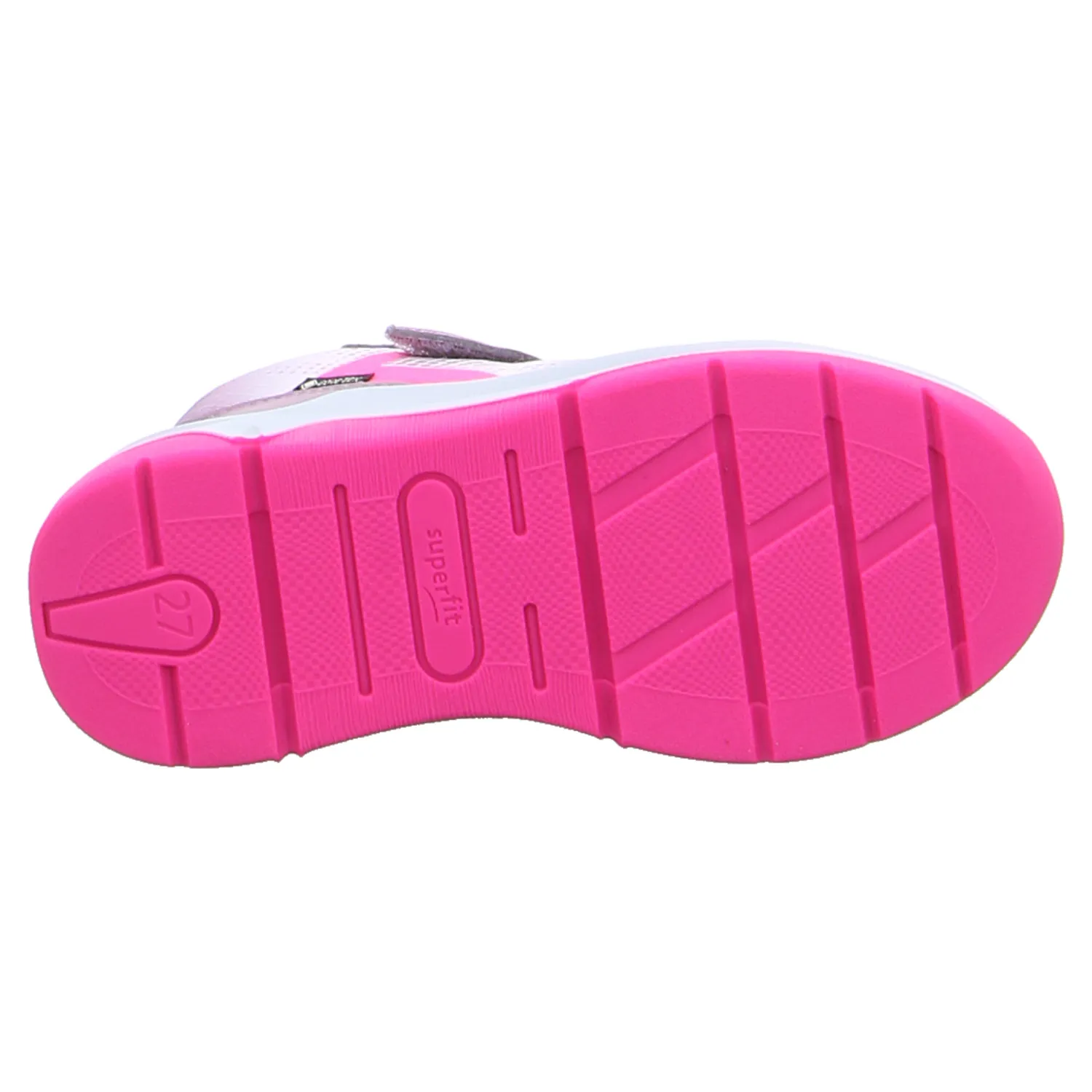 SUPERFIT Kleinkinder-Halbschuh Klett Rosa Textil  Sneaker high
