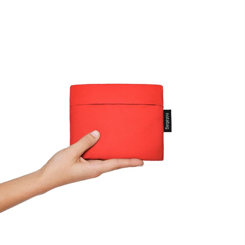 Sac shopping pliable avec pochette 65 cm Red