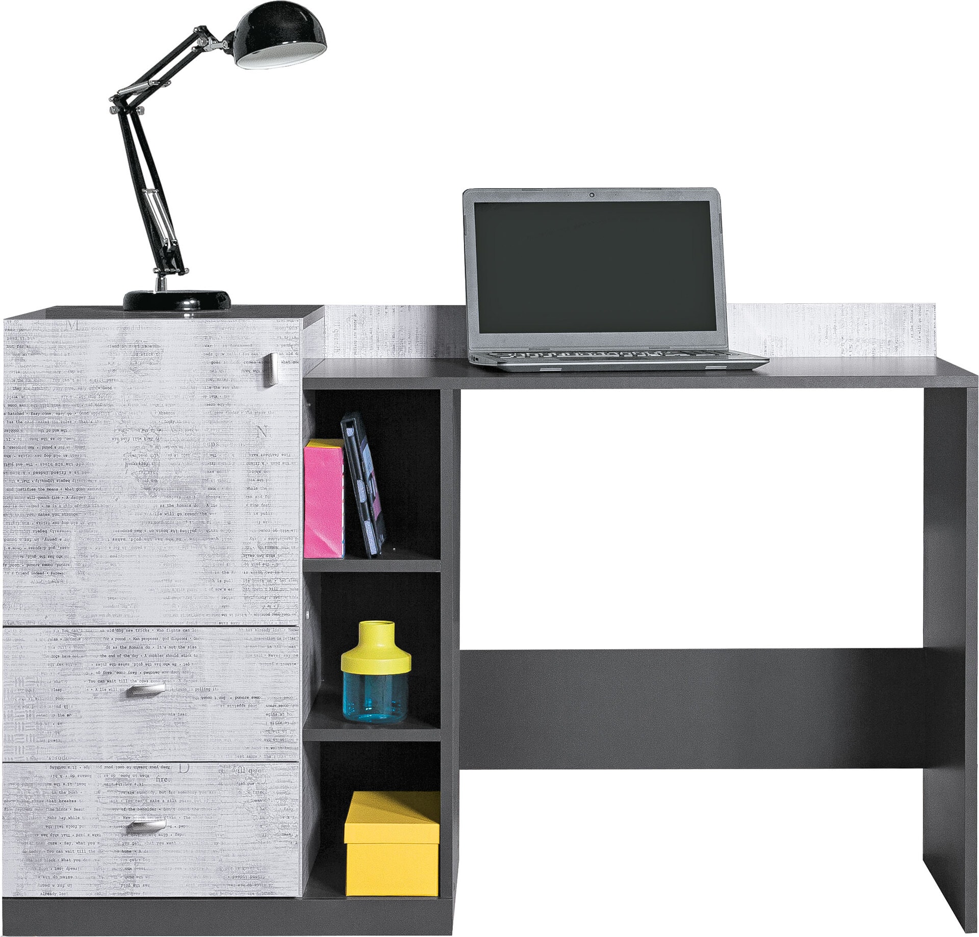Schreibtisch Tablo Graphit ca. 130 x 84 x 55 cm