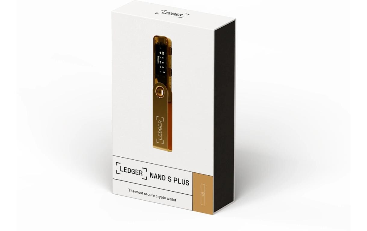 Nano S Plus GoldCrypto-Hardware-Wallet zum Kaufen, Verwalten und Vermehren digitaler Vermögenswerte