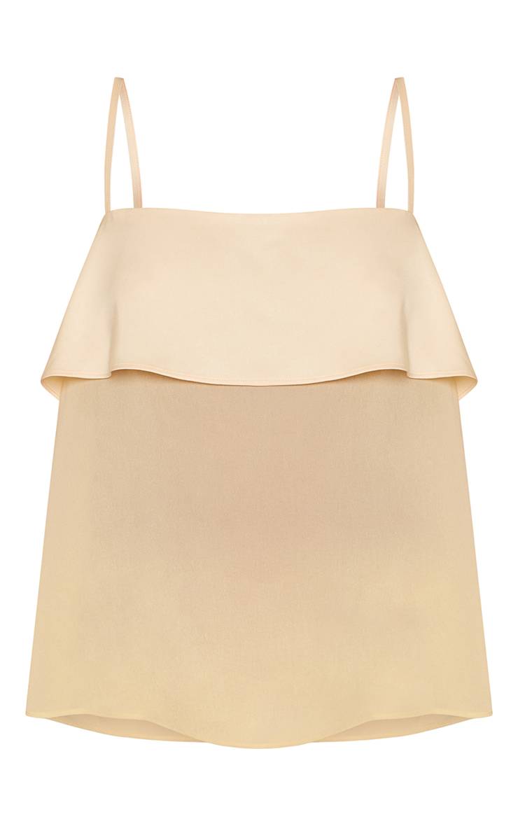 Citron Ensemble Haut Fluide Superposé En Satin