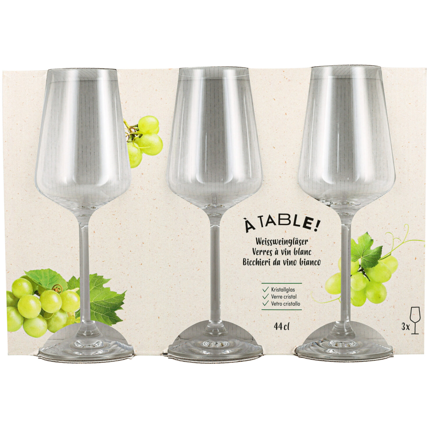 À Table! Spiegelau Weissweingläser 3 Stück