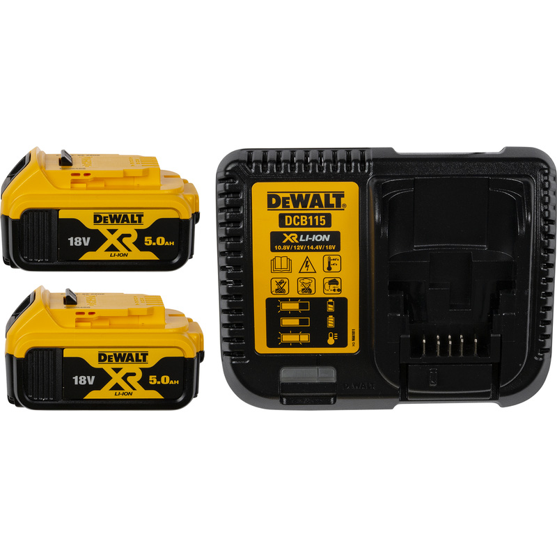 DeWALT DCK264P2T accu tacker combopack 18V 2x 5,0Ah Li-ion