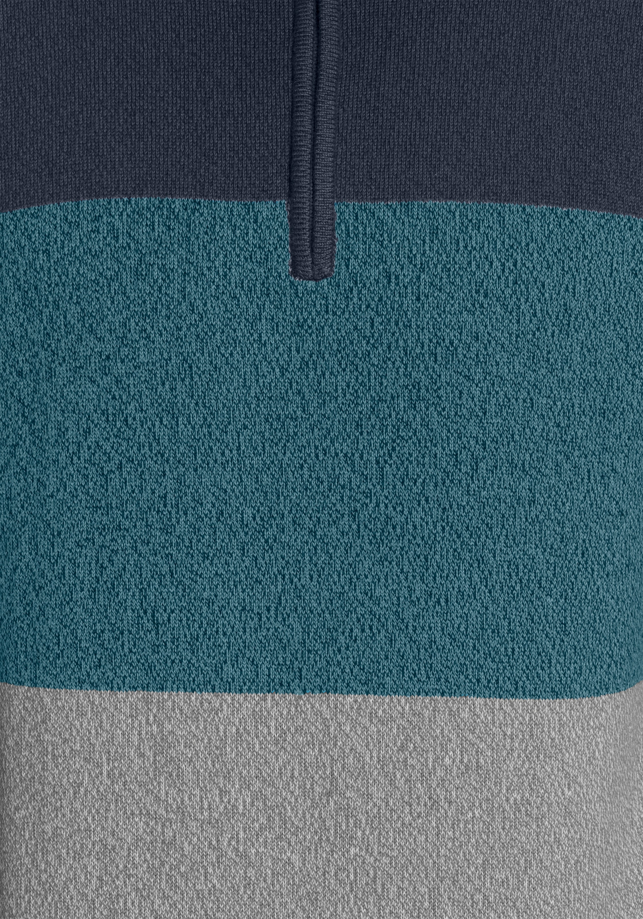 Man's World Troyer »Bis Grösse 5 XL«, mit Blockstreifen