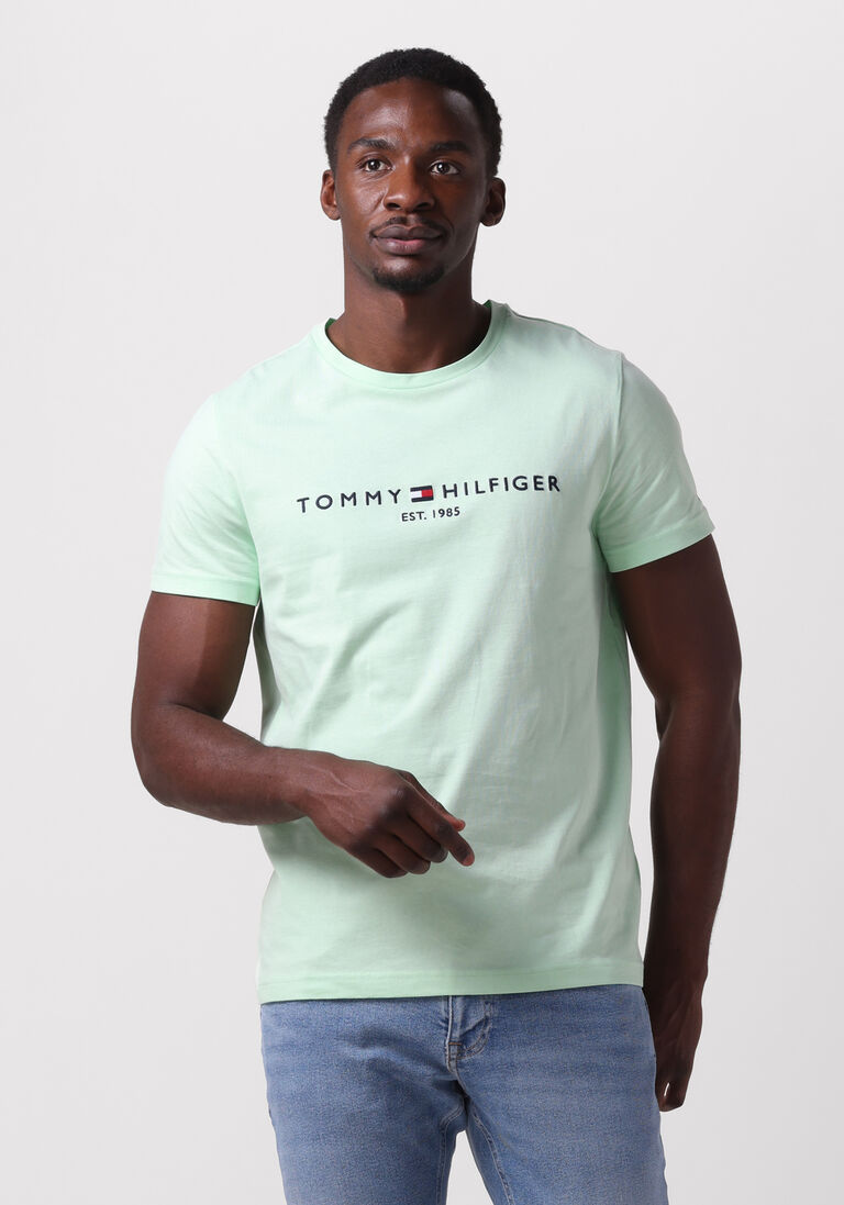 TOMMY HILFIGER mint tommy hilfiger t-shirt tommy logo tee