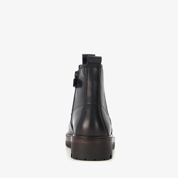 Groot leren jongens Chelsea boots zwart