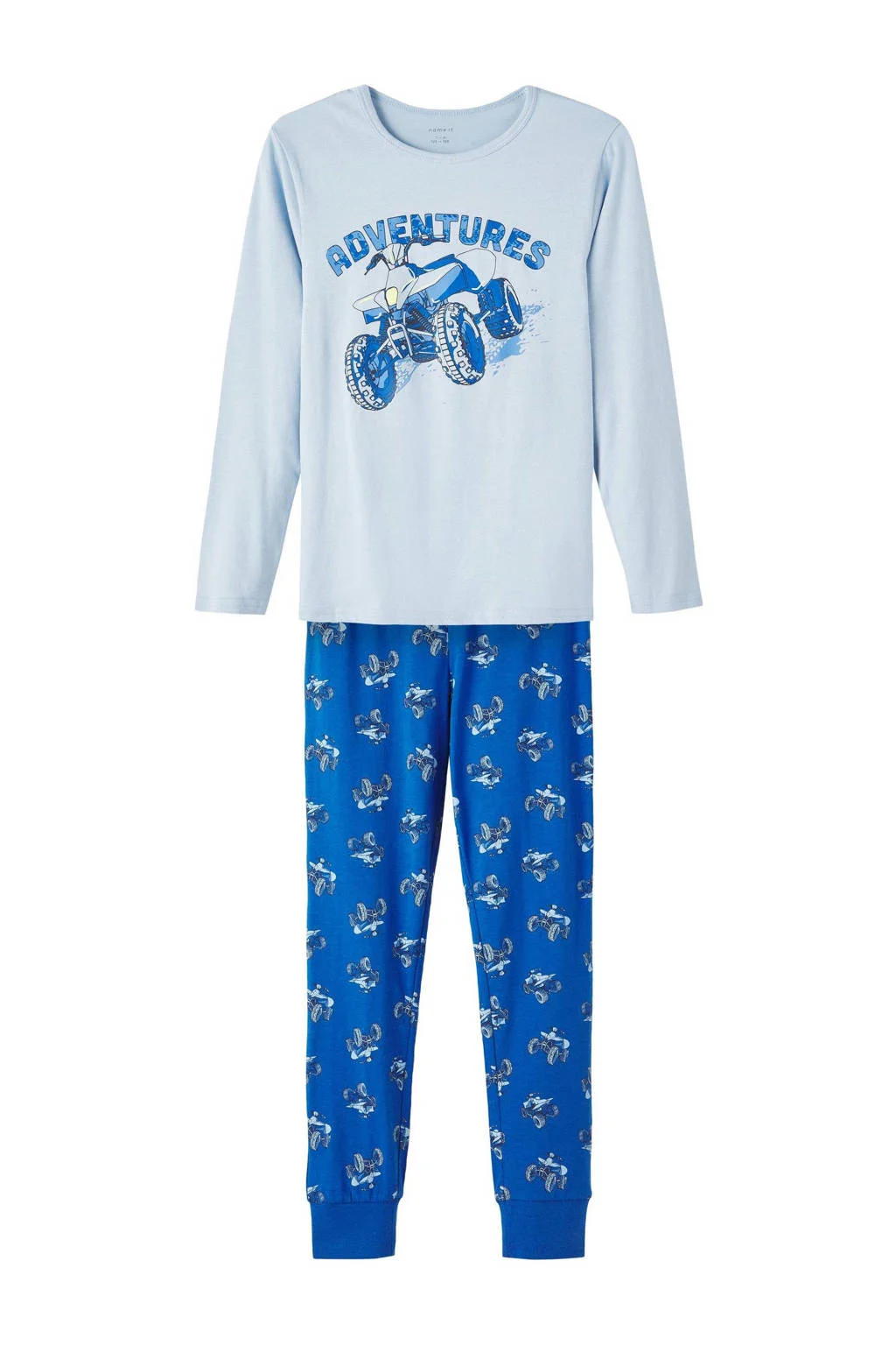 NAME IT pyjama NKMNIGHTSET met printopdruk blauw/lichtblauw