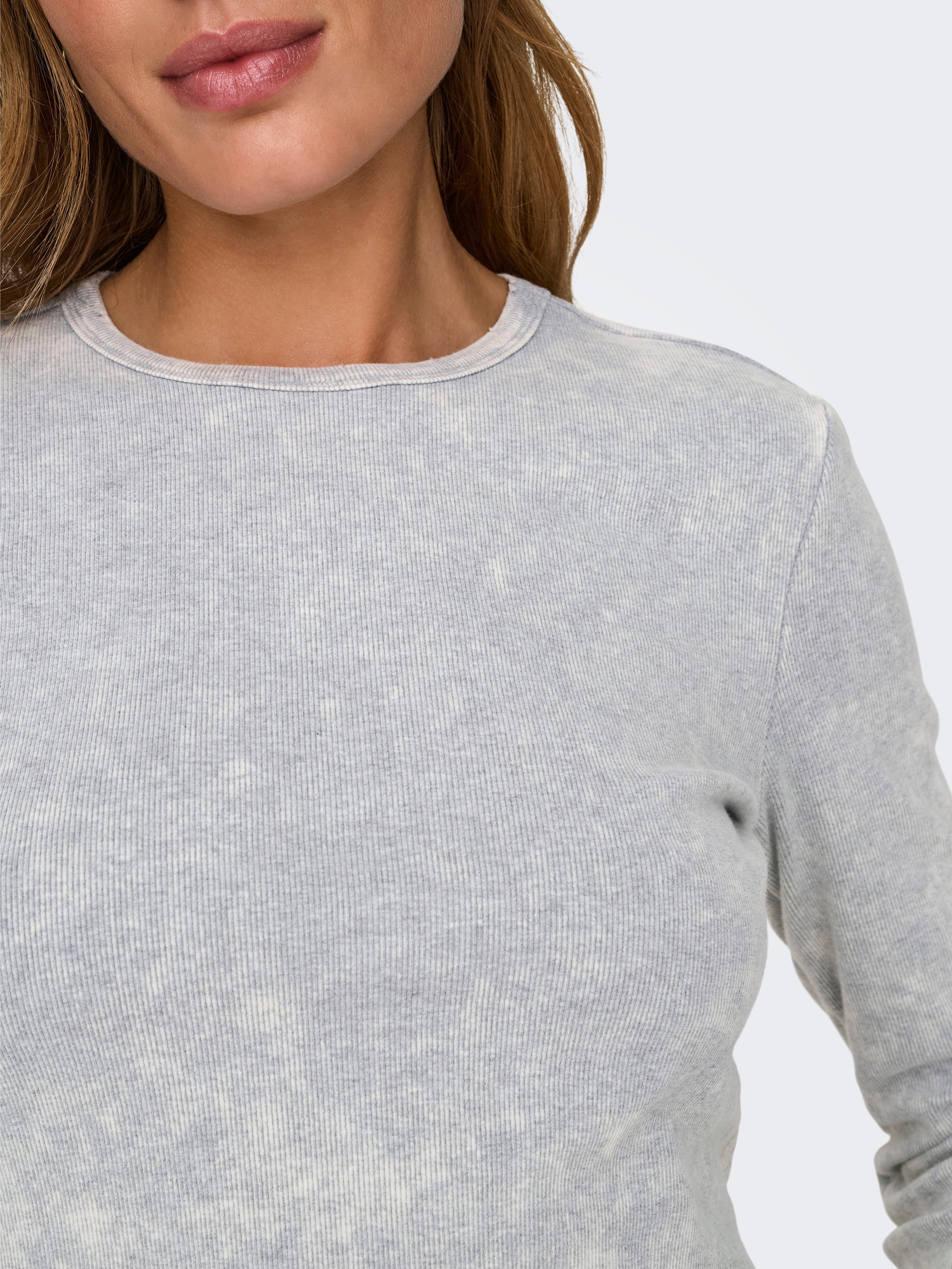 ONLVIOL Top Light Grey Melange