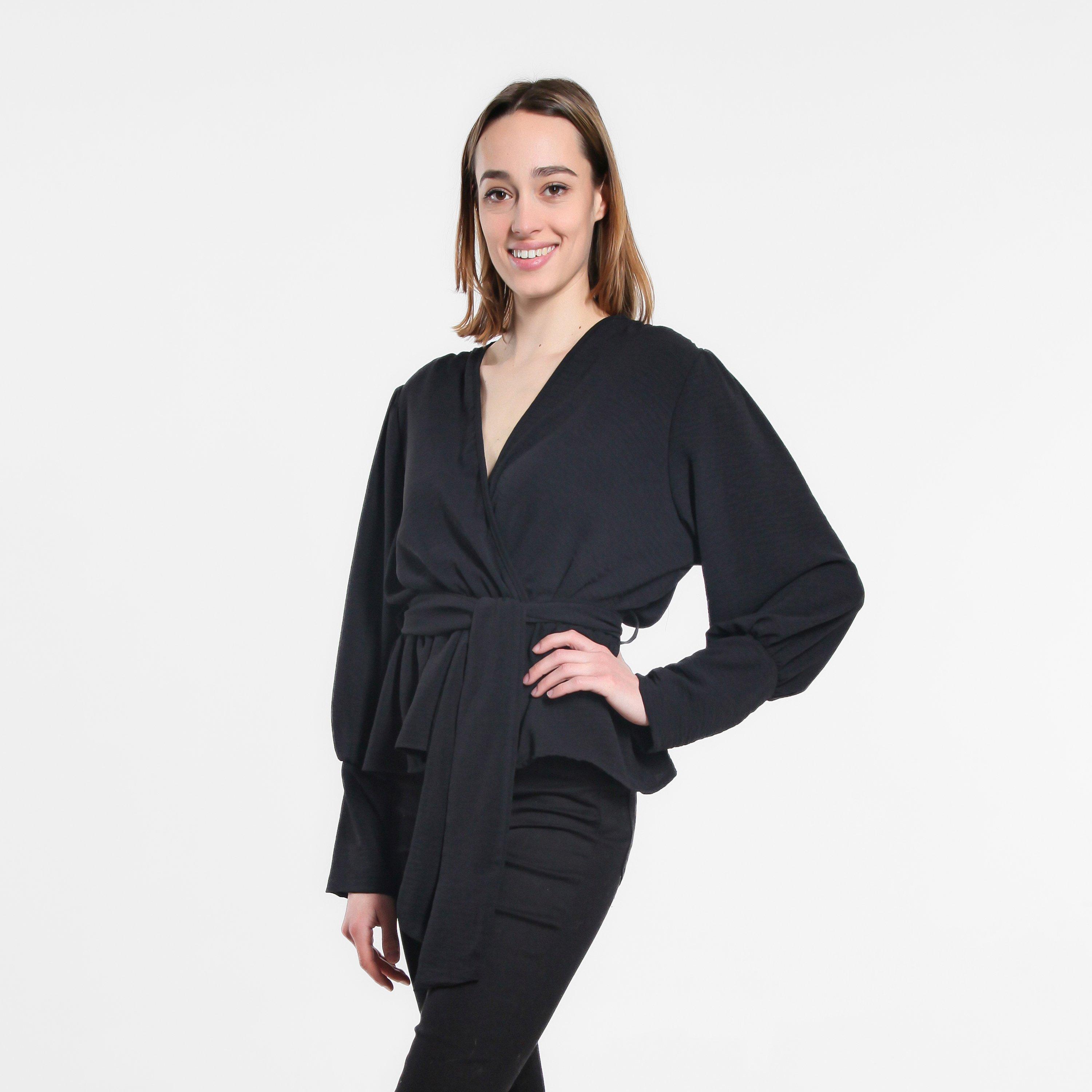 Be You BY Peplum Wrap Top Womens