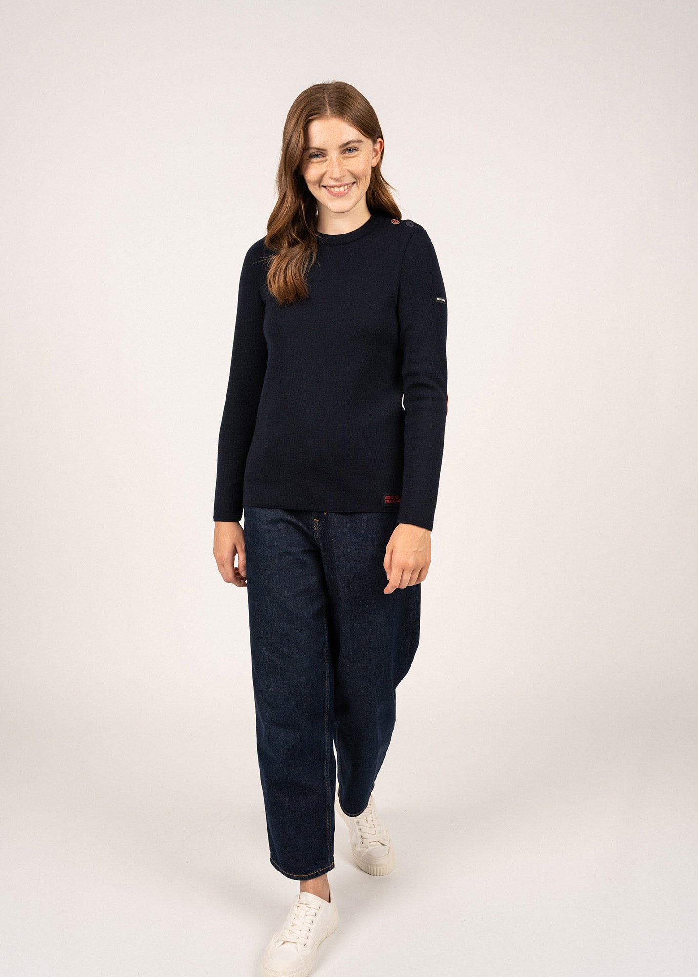 Pull marin Brégançon à coudières