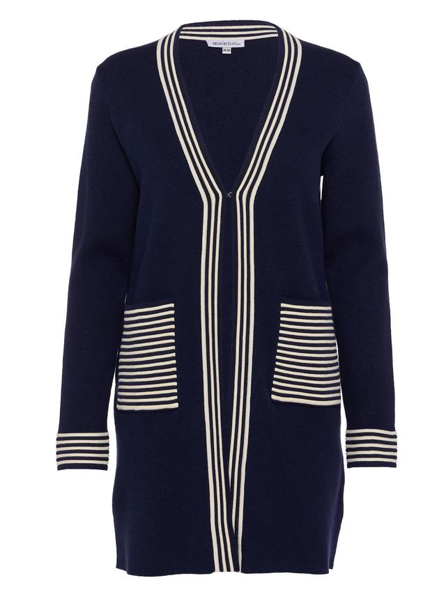 Long Cardigan mit Taschen