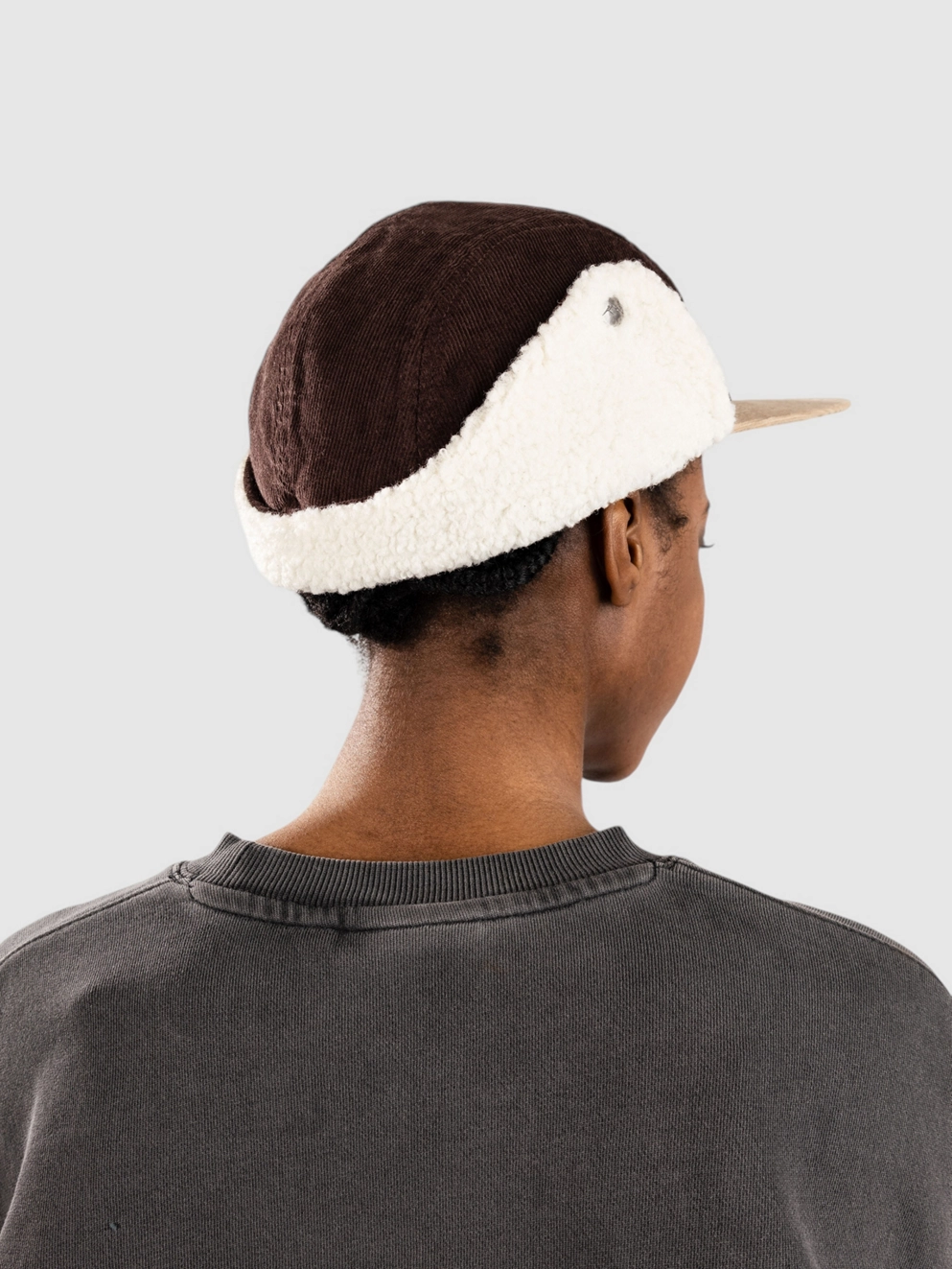 Passenger Daytime Recycled Cotton Sherpa Lined Earflap java