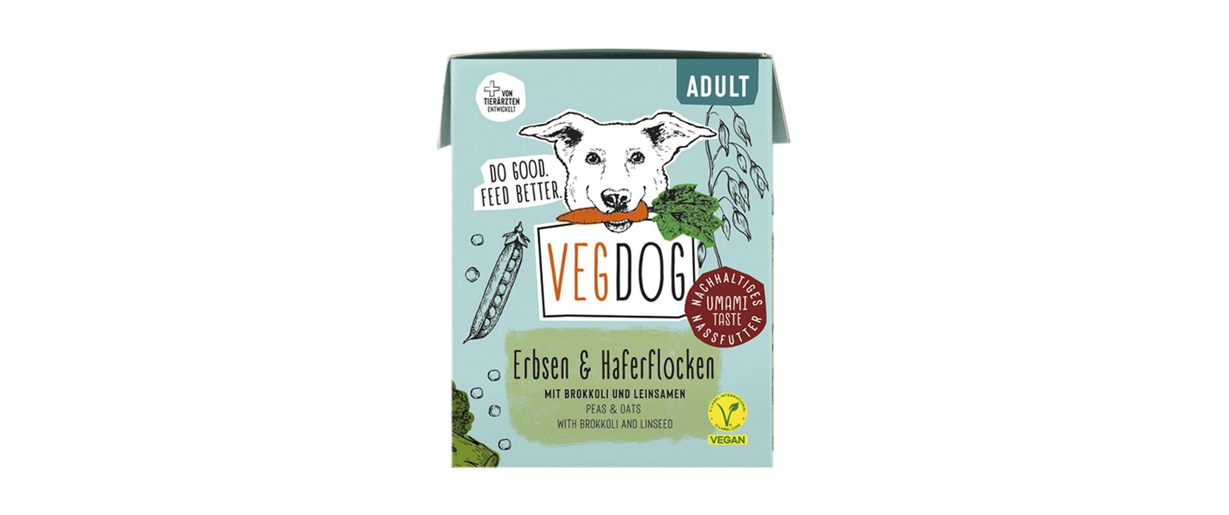 Nassfutter Adult Erbsen + Haferflocken, 10 x 390gHypoallergenes Alleinfuttermittel für ausgewachsene Hunde
