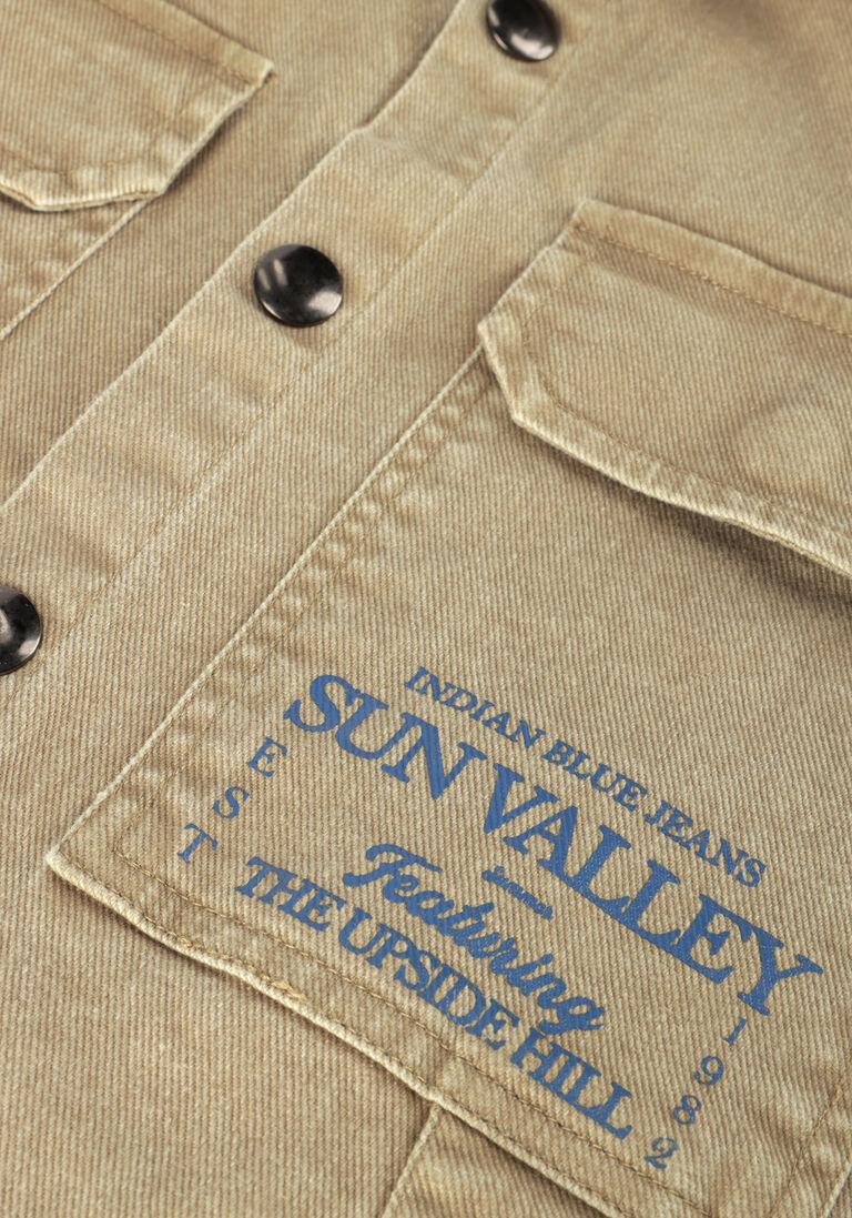 INDIAN BLUE JEANS zand indian blue jeans casual overhemd shirt jacket sun valley