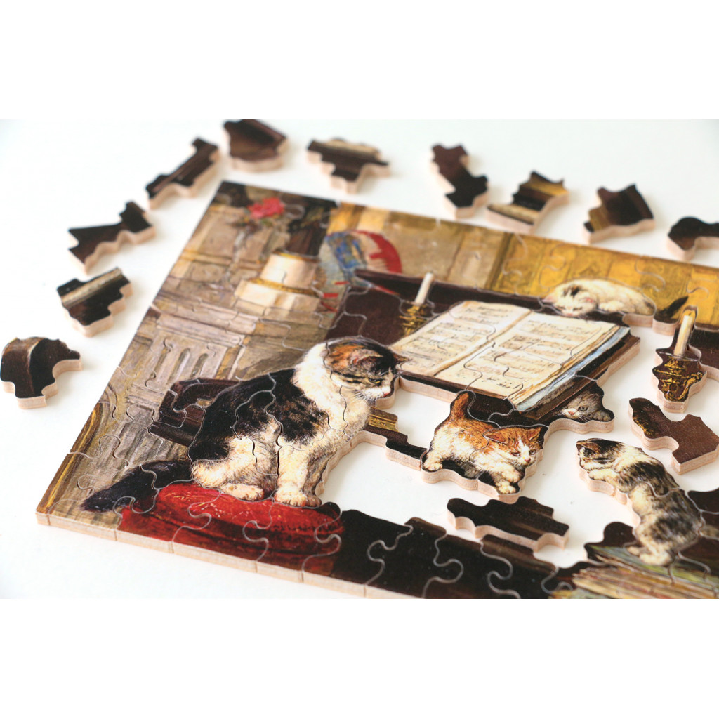 Puzzle - Henriette Ronner-Knip - La Leçon de Piano - 80 Pièces