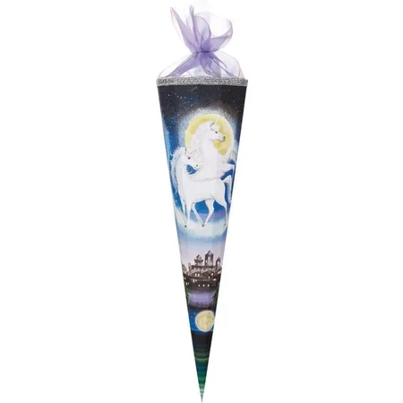 Nestler Schultüte Moonlight mit Glitzerlack 12-eckig, 85cm