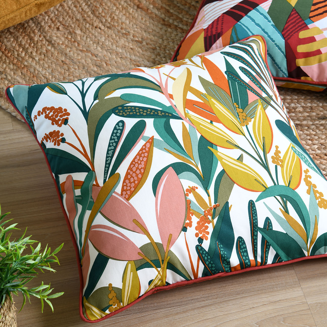 Stof Coussin Pengari Aquitaine vert - 50x50 cm
