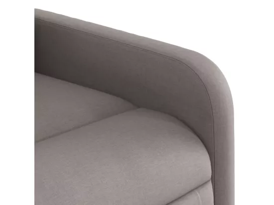 Fauteuil inclinable massant Taupe Tissu