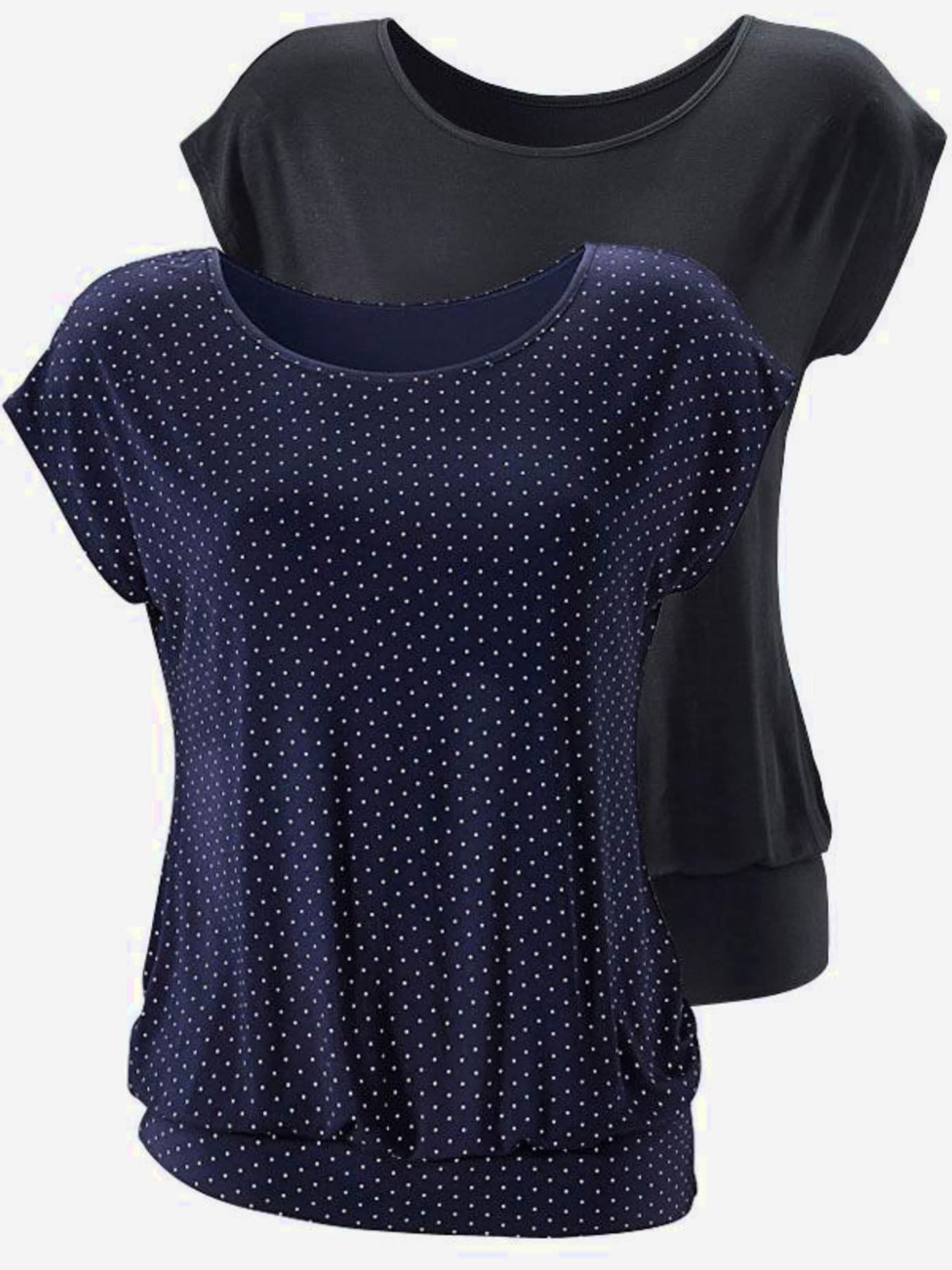 T-shirt long lot de 2 t-shirts lascana