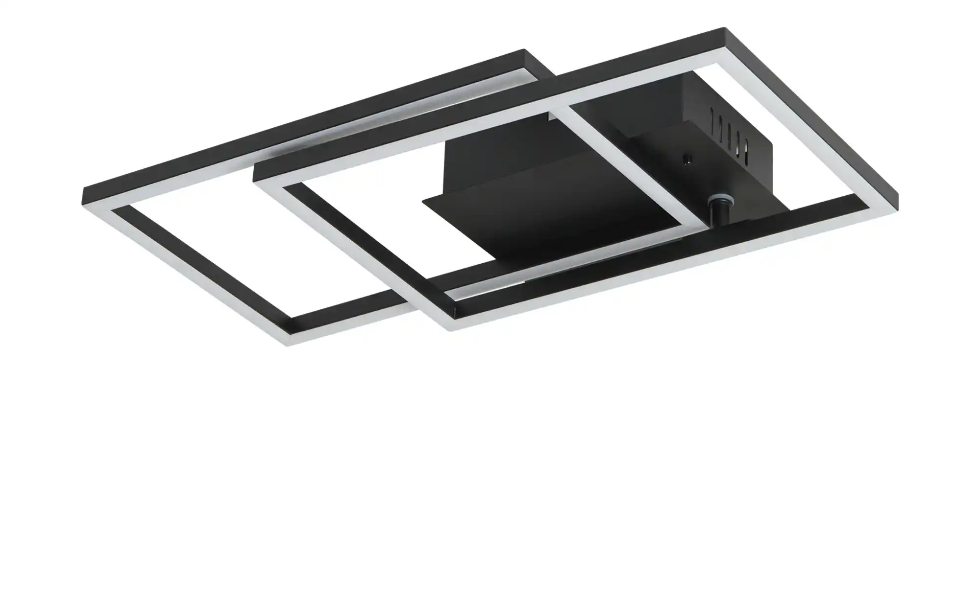 Meisterleuchten LED-Deckenleuchte 2-flammig, schwarz mit Fernbedienung