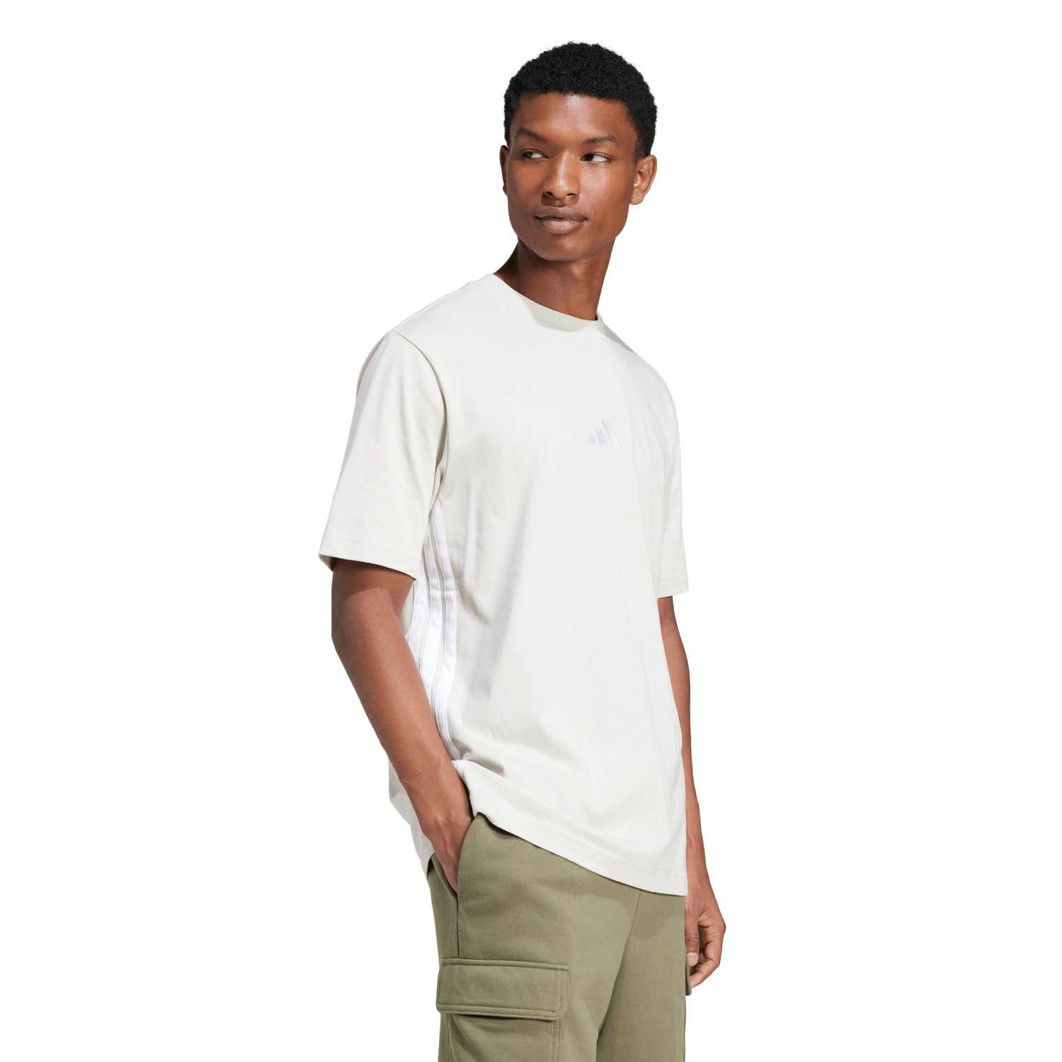 adidas  Essentials 3-Stripes Single Jersey T-shirt