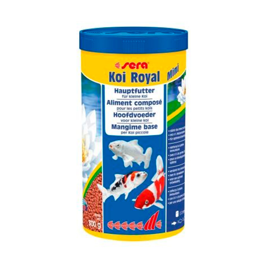 Grânulos Sera Mini Royal para peixes koi