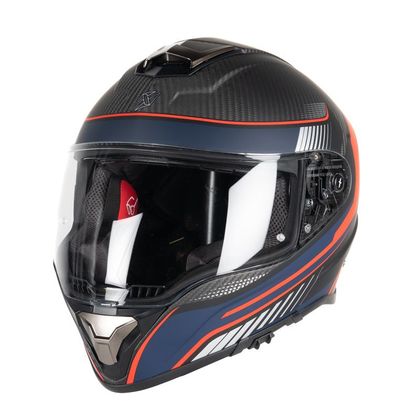 Casque Dexter CONTINENTAL CARBON DECAL MATT 22.06 - Bleu / Rouge