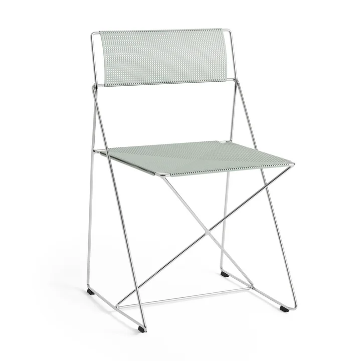 HAY - X-Line Stuhl, Indoor, verchromt / pale linden