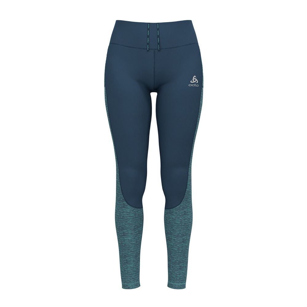 Odlo RUN EASY WARM - Legging Femme blue wing teal