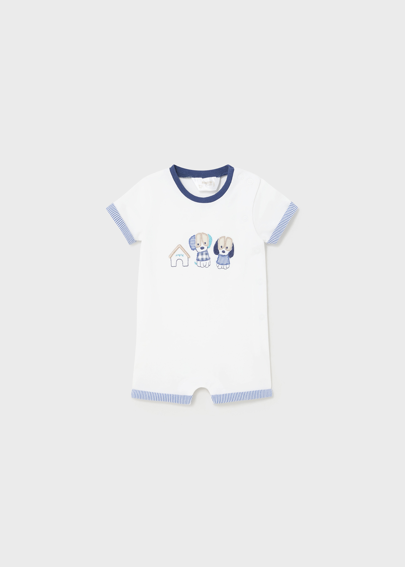 Conjunto de 2 macacões Better Cotton para recém-nascidos, azul celeste
