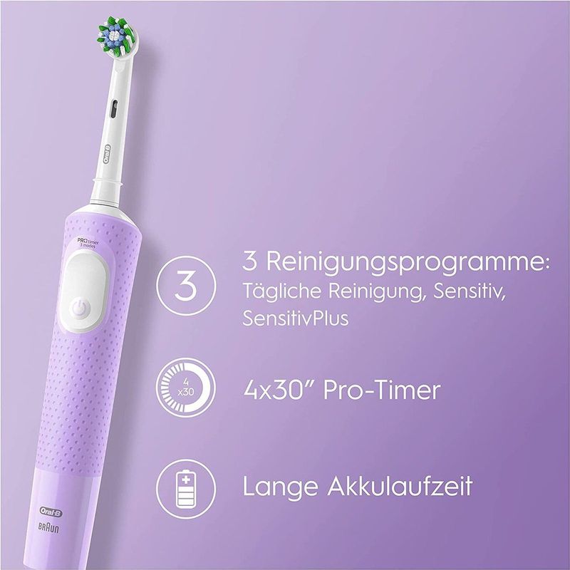 Oral-B Vitality Pro Protect X Clean - Elektrische Tandenborstel - Lilac Mist