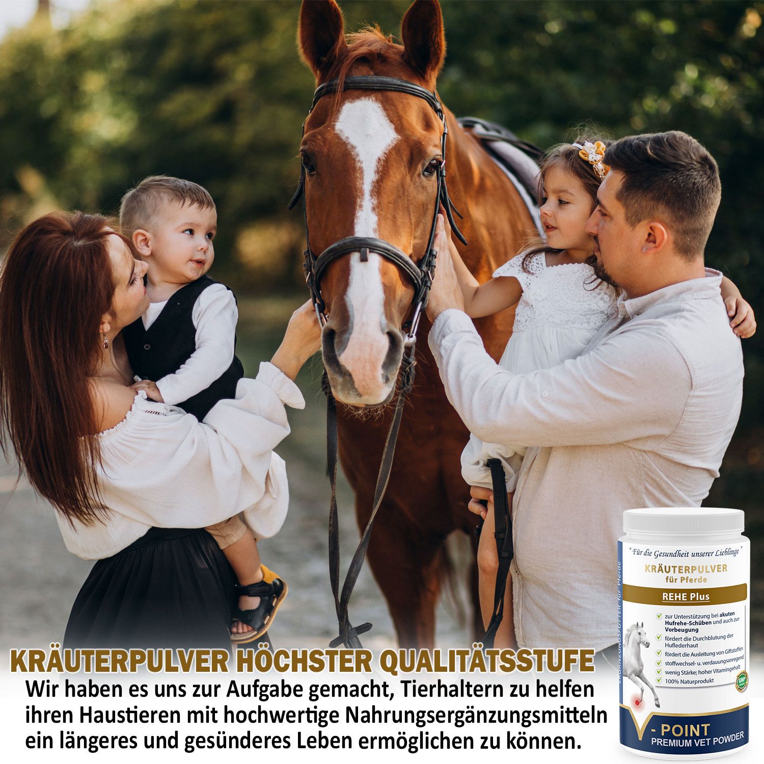 V-POINT® REHE Plus – Unterstützung bei Hufrehe - 100% pflanzlich