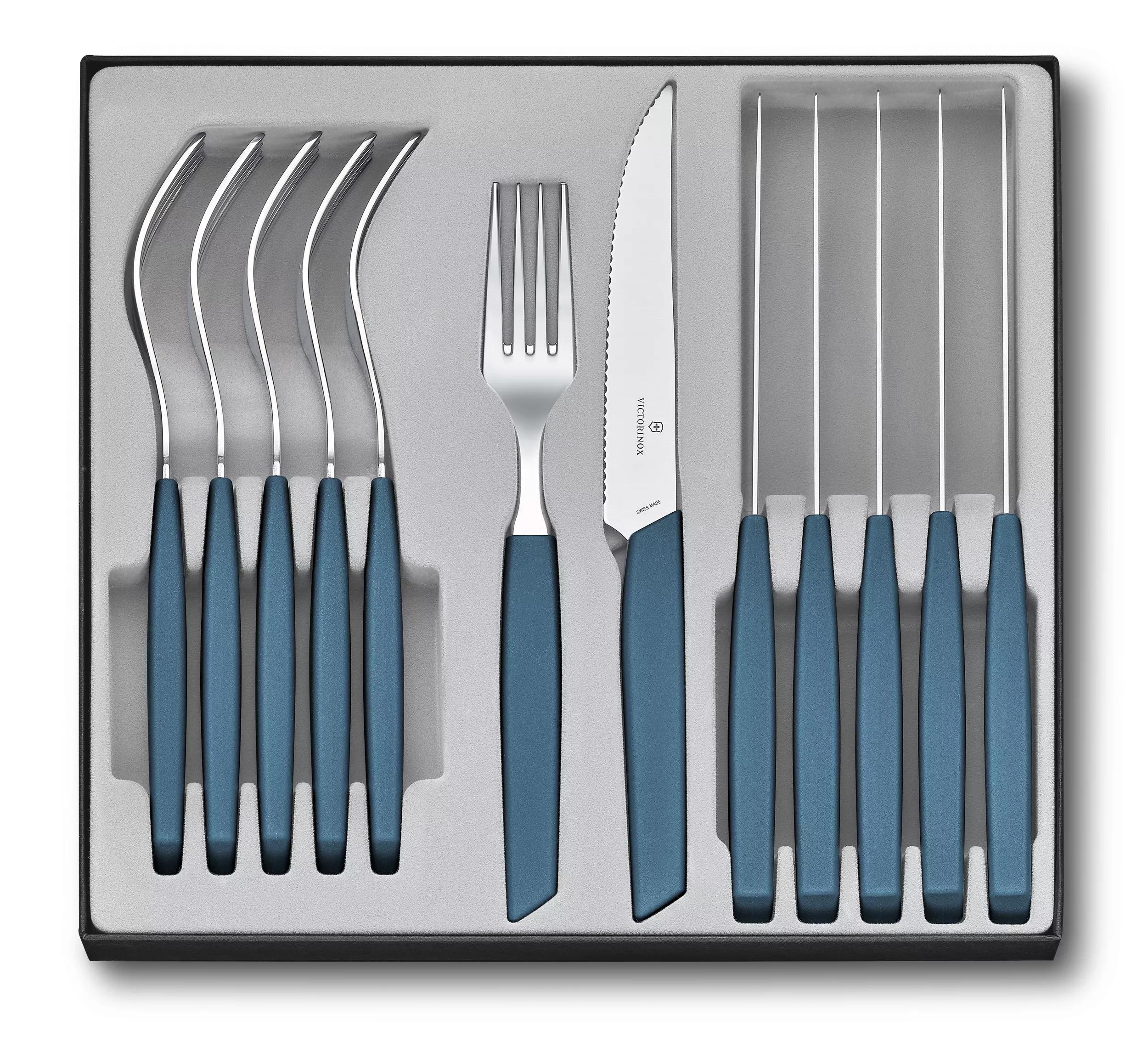 Swiss Modern Besteck, 12-teilig-cornflower-blue